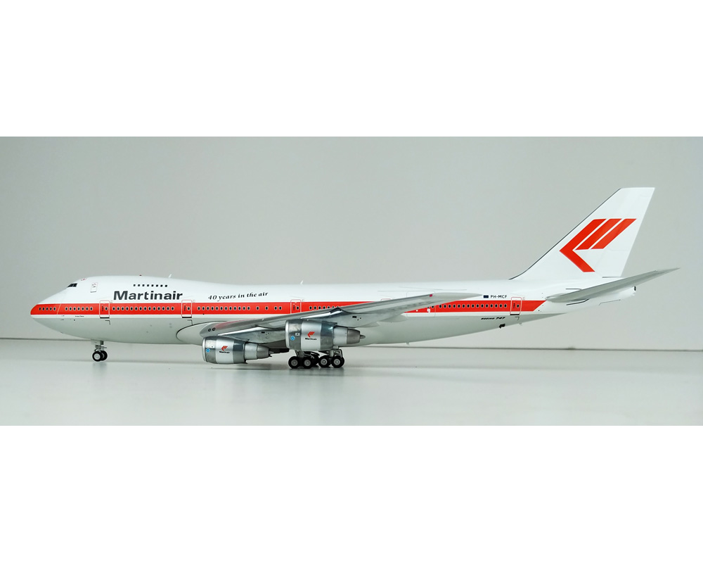 JFOX MARTINAIR B747-200 W/STAND PH-MCF 1:200 Scale JF-747-2-021