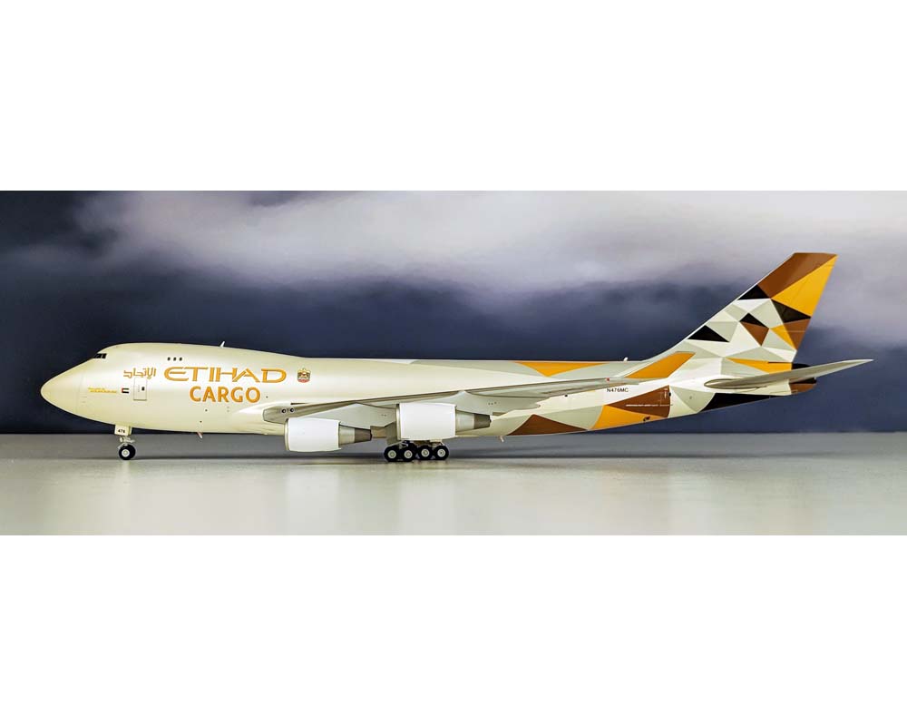 1/200 JCwings エティハド B747-400F www.JetCollector.com: Etihad Cargo B747-400F N476MC w/ Stand JC