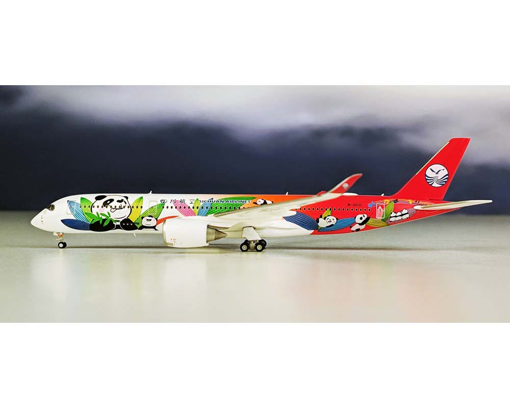 JC Wings KD4101A Airbus A350-941 Sichuan Airlines /"Flap Dwn B-301D in 1:400