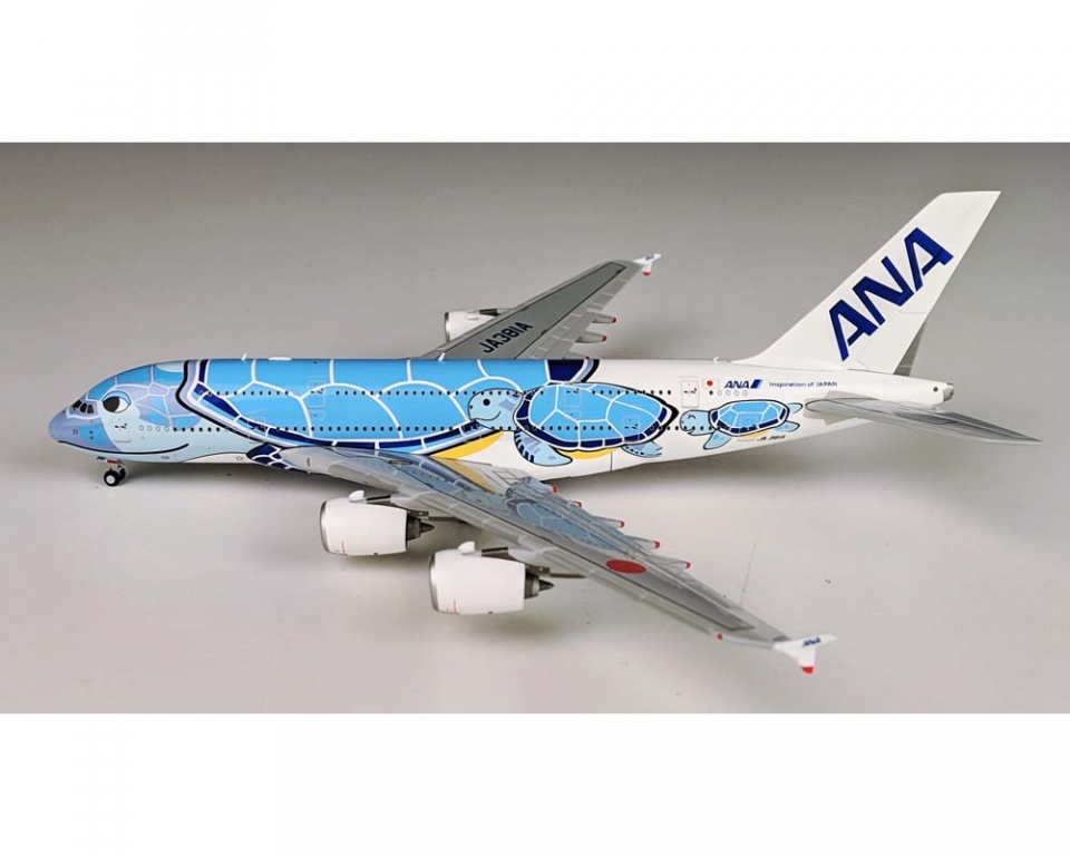 www.JetCollector.com: ANA All Nippon Airbus A380 JA381A Flying 
