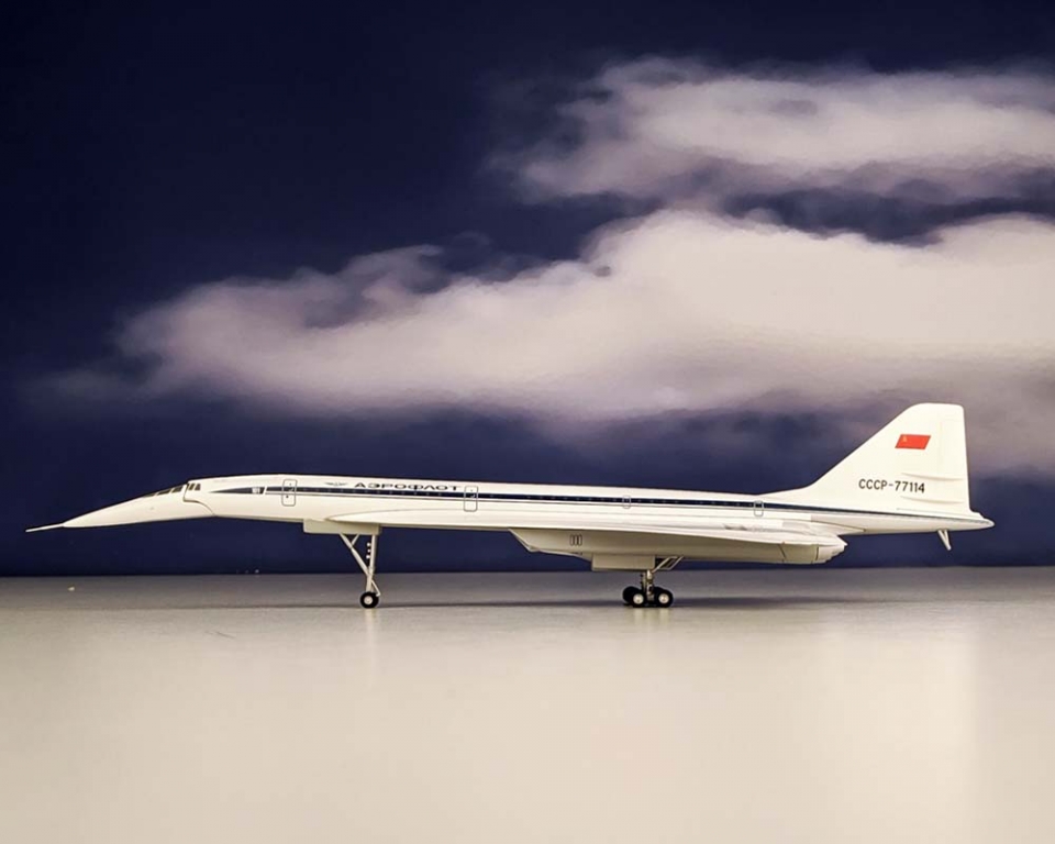 www.JetCollector.com: Aeroflot TU-144D CP-77114 1:200 Scale Herpa