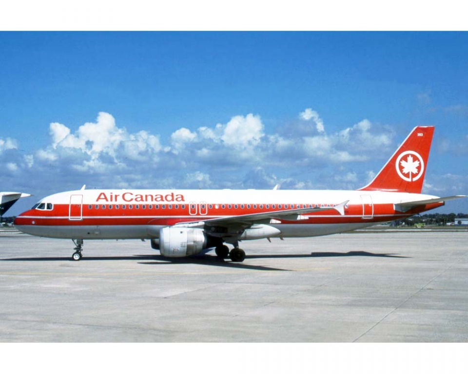 www.JetCollector.com: Air Canada A320 Red Stripe livery w/stand C