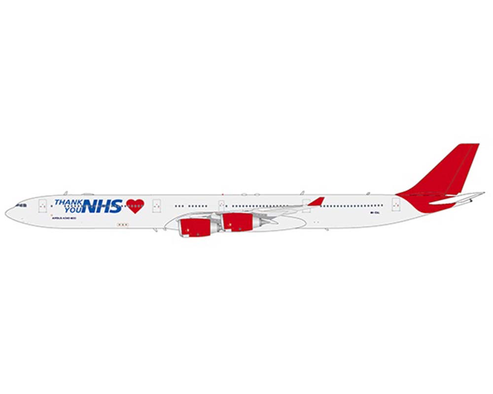 Maleth Aero Thank You NHS Airbus A340-600 9H-EAL 1:200 Scale JC Wings JC2MLT0097