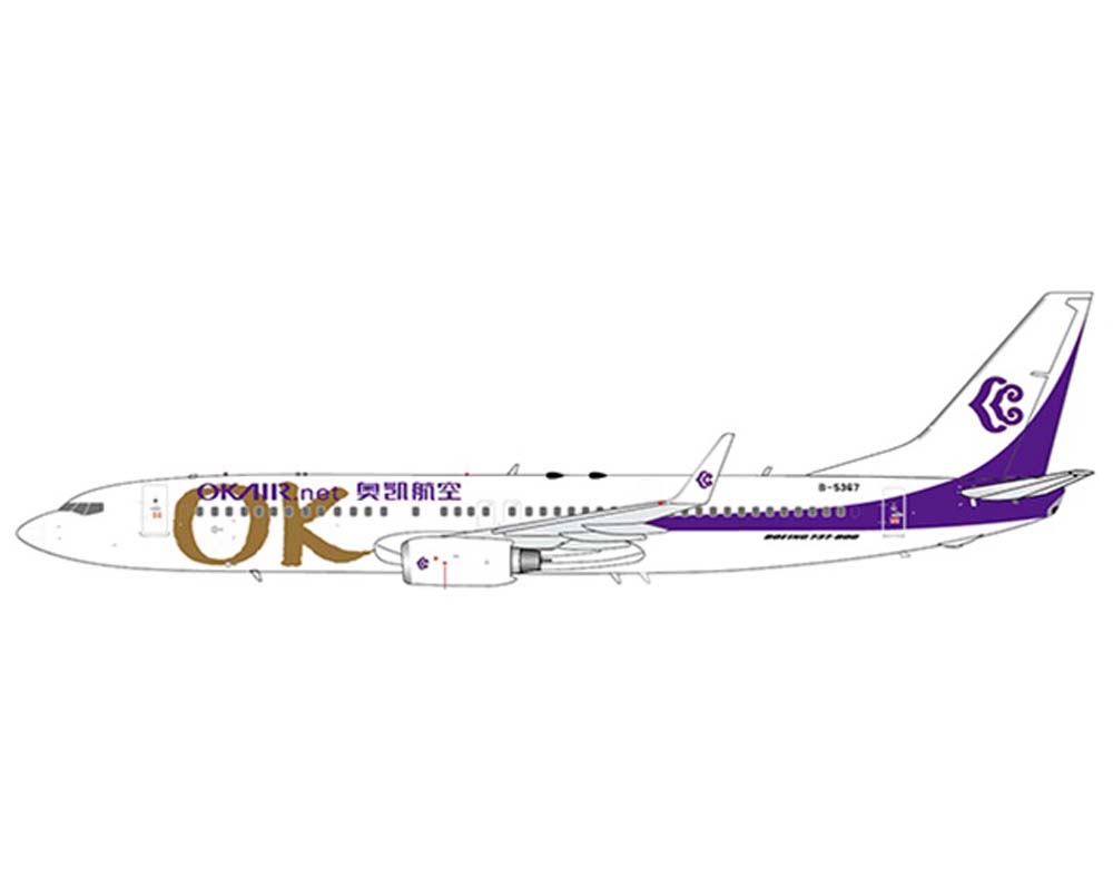 OKAir Boeing B737-800 B-5367 1:200 Scale JC Wings JC2OKA080