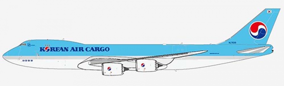 www.JetCollector.com: JC Wings KOREAN AIR CARGO B747-8F HL7639 w