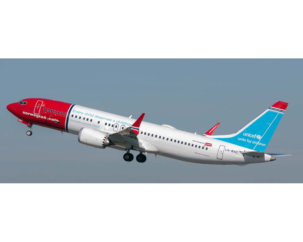www.JetCollector.com: Norwegian B737 MAX8 Unicef LN-BKC 1:400