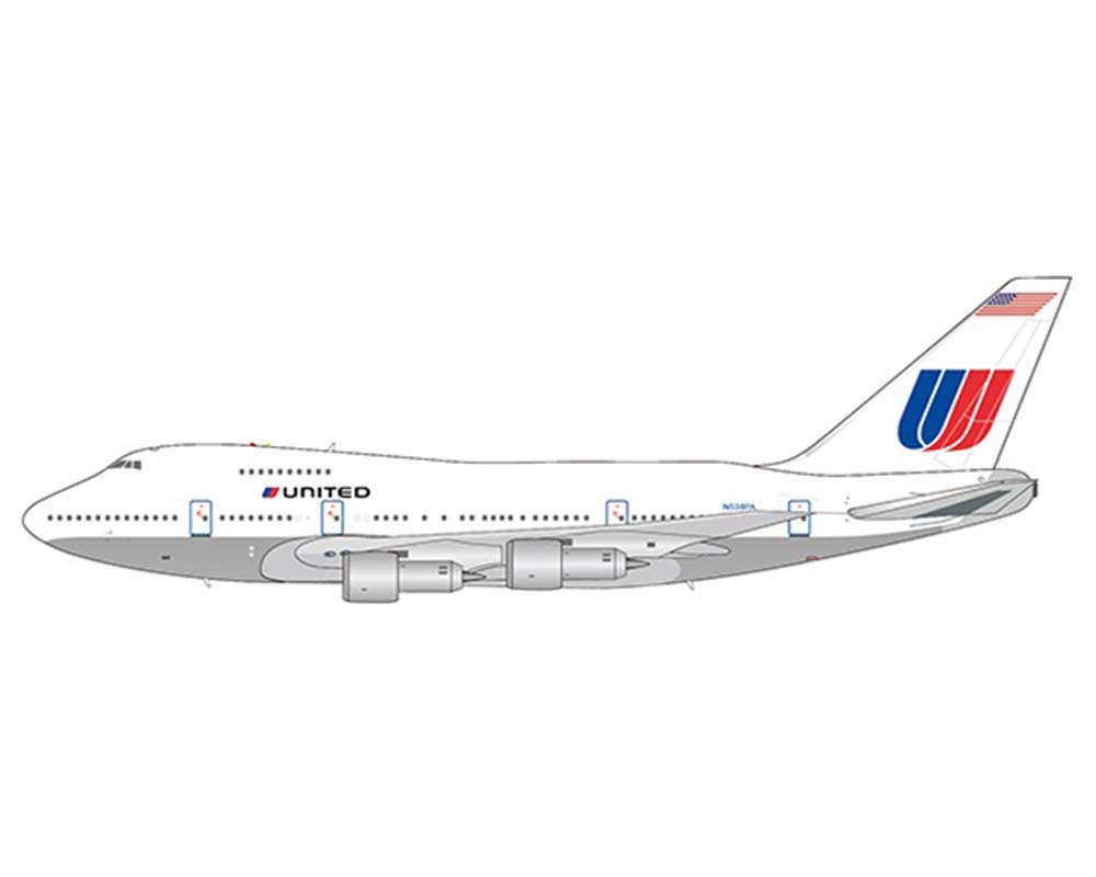 United Airlines Boeing B747SP N538PA 1:400 Scale JC Wings JC4UAL961