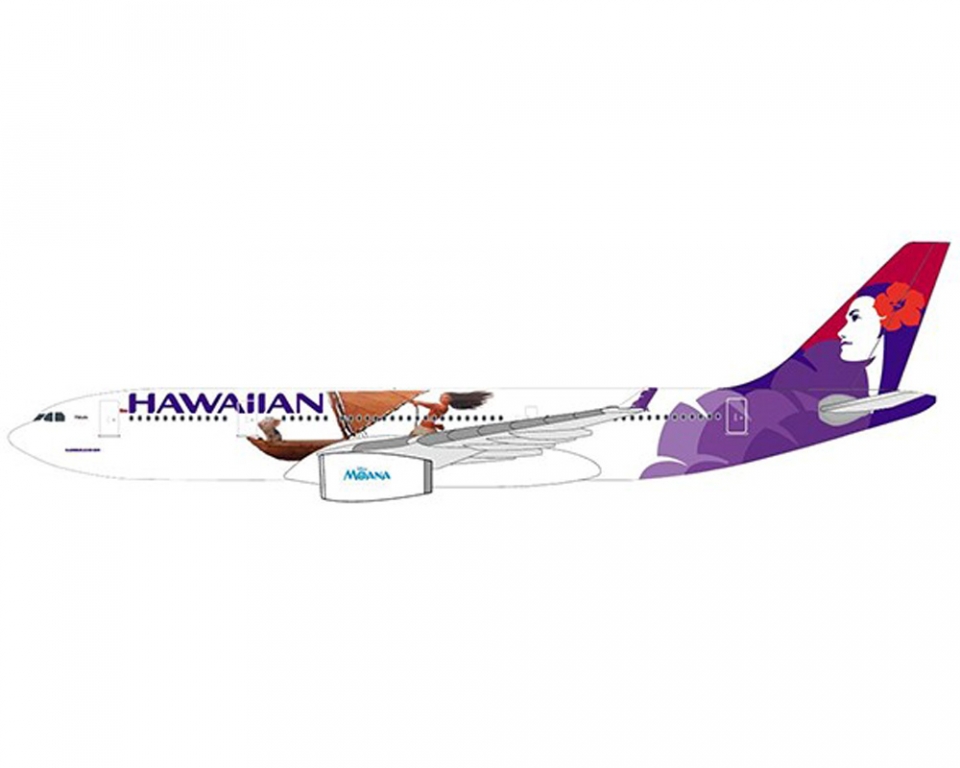 www.JetCollector.com: JC WINGS HAWAIIAN AIRBUS A330-200 MOANA W