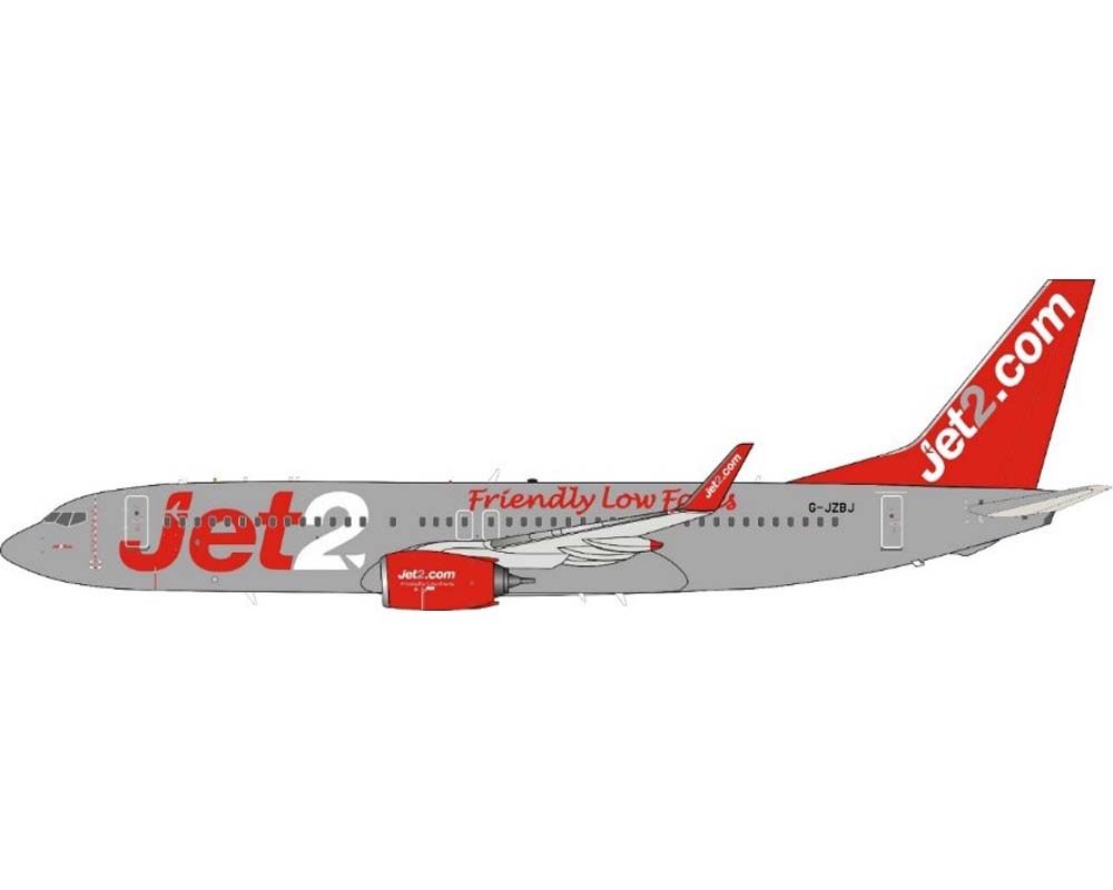 B737模型2点セット www.JetCollector.com: JFOX JET2.COM B737-800 w/stand G-JZBJ 1:200