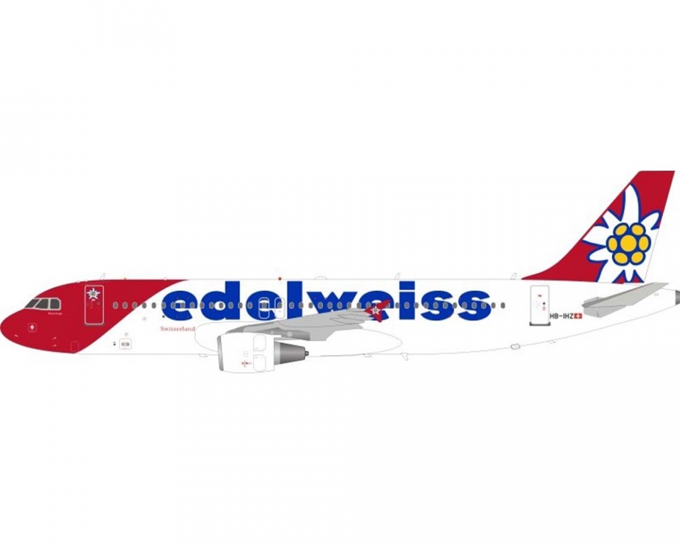 www.JetCollector.com: JFOX EDELWEISS A320 W/STAND HB-IHZ 1:200