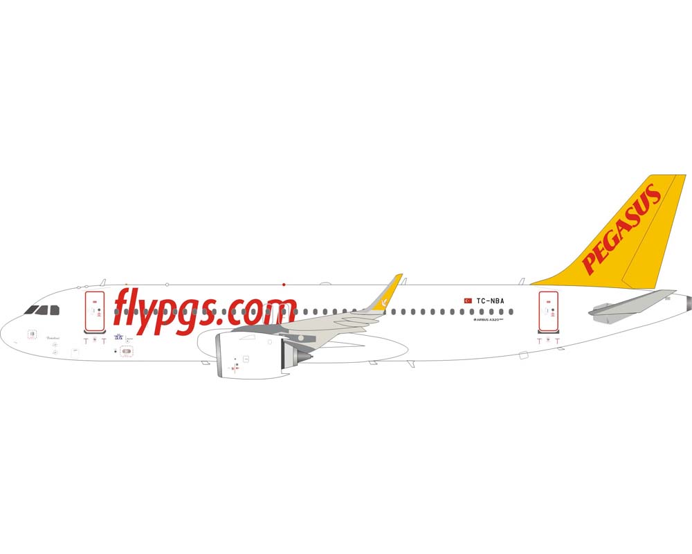 www.JetCollector.com: Pegasus Airlines A320 TC-NBA 1:200 Scale