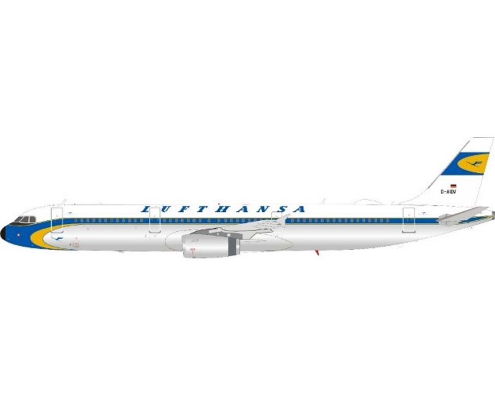 www.JetCollector.com: JFOX LUFTHANSA A321 RETRO COLORS w/stand D