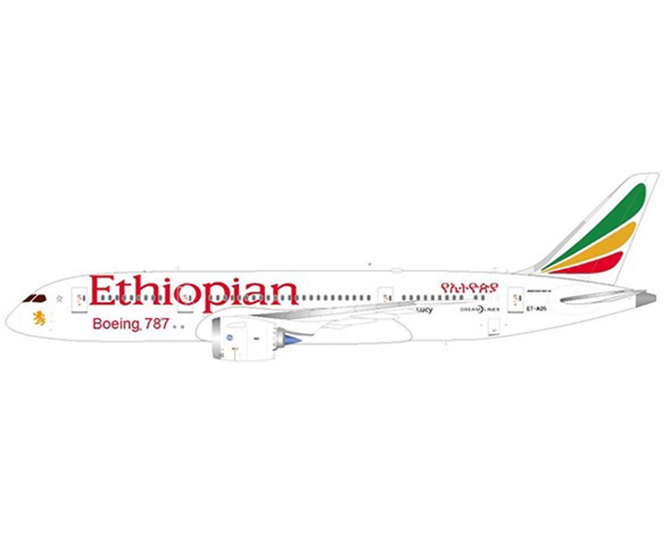 www.JetCollector.com: JC WINGS ETHIOPIAN AIRLINES BOEING B787-8 W
