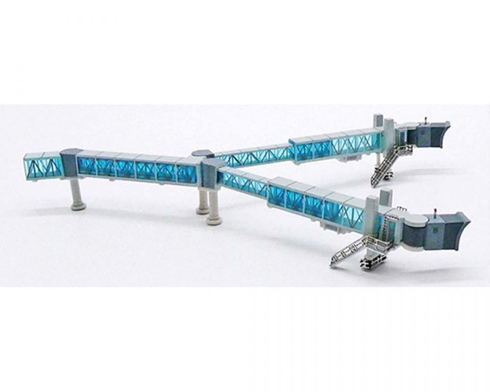 www.JetCollector.com: Airport Passenger Bridge Blue Glass for B747