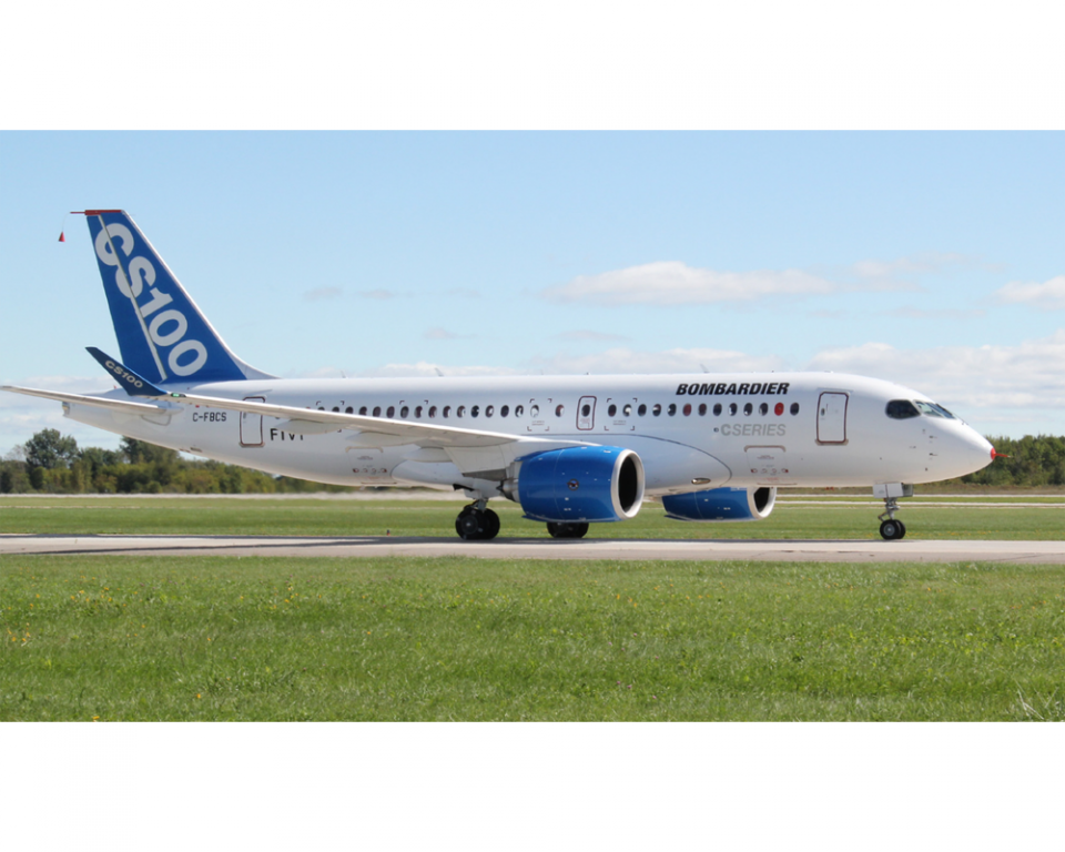 www.JetCollector.com: BOMBARDIER CS100 (House Livery) C-FBCS w/Antenna