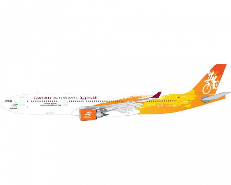 www.JetCollector.com: QATAR A330-300 15th Asian Games 2006, Yellow