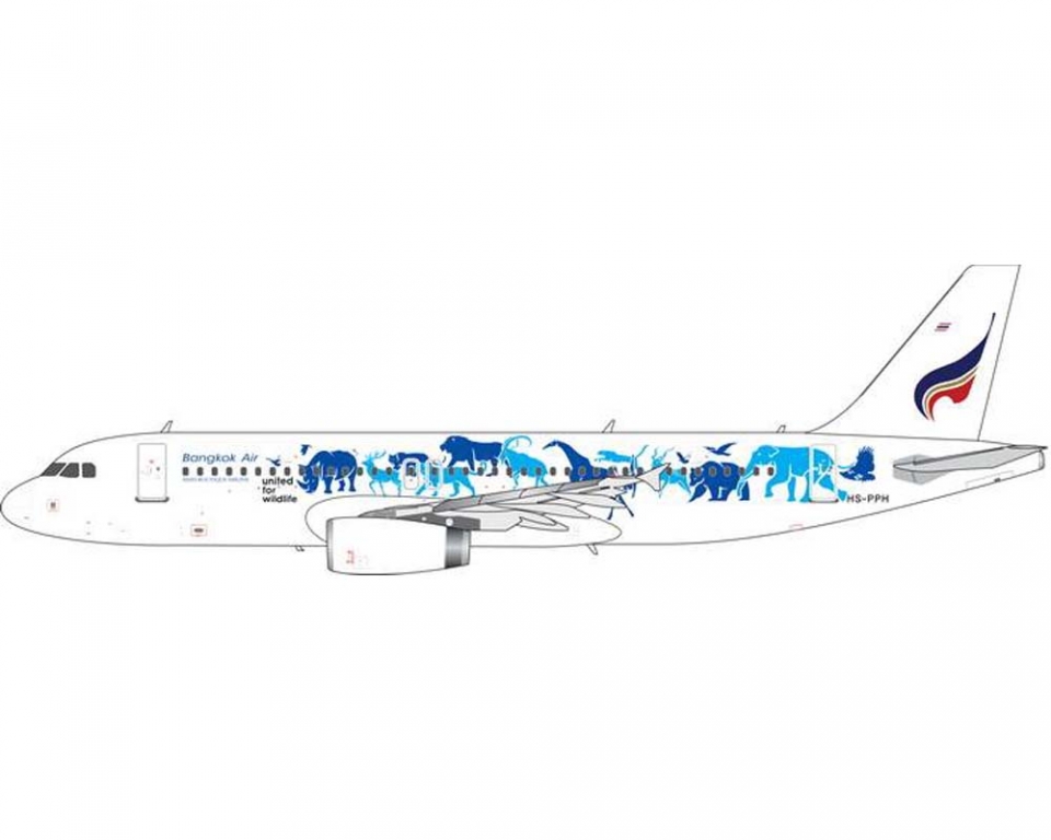 www.JetCollector.com: PHOENIX BANGKOK AIRWAYS A320 UNITED WILDLIFE