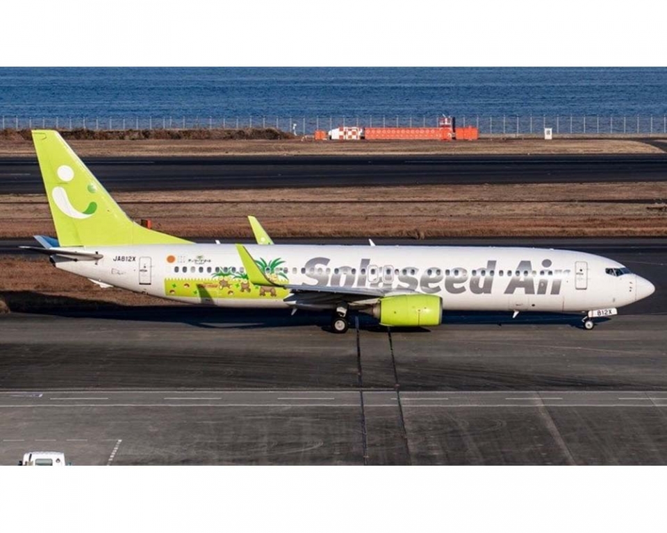 www.JetCollector.com: Solaseed B737-800 JA812X 1:400 Scale Phoenix