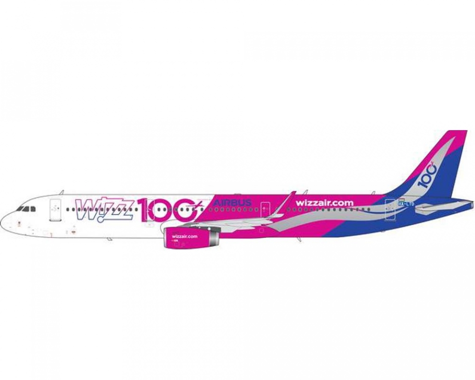 www.JetCollector.com: PHOENIX WIZZ AIR A321 100TH AIRBUS HA-LTD 1