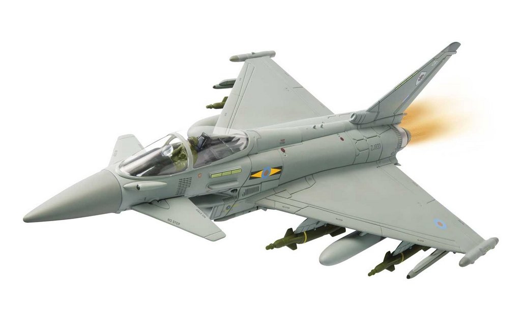 Eurofighter Typhoon Diecast Model Aeroplane Corgi Aviation Showcase 