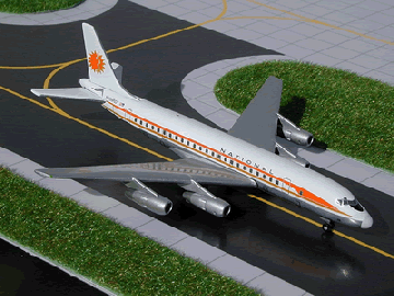 www.JetCollector.com: Braniff DC-8-51 Red (SkyJets) GJBNF287A
