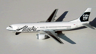 【希少】Alaska Airlines B737 1/400 旧ロゴ www.JetCollector.com: Alaska Airlines B737-400
